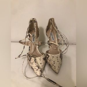 Steve Madden Snakeskin Pointed Toe Heels